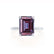 PARIS - Emerald Alexandrite & Diamond 950 Platinum Petite Hidden Halo