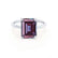 PARIS - Emerald Alexandrite & Diamond 950 Platinum Petite Hidden Halo