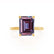 PARIS - Emerald Alexandrite & Diamond 18k Yellow Gold Petite Hidden Halo