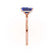 PARIS - Emerald Blue Sapphire & Diamond 18k Rose Gold Petite Hidden Halo