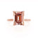 PARIS - Emerald Champagne Sapphire & Diamond 18k Rose Gold Petite Hidden Halo