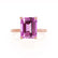 PARIS - Emerald Pink Sapphire & Diamond 18k Rose Gold Petite Hidden Halo