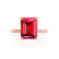 PARIS - Emerald Ruby & Diamond 18k Rose Gold Petite Hidden Halo