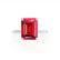 PARIS - Emerald Ruby & Diamond 950 Platinum Petite Hidden Halo