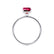 PARIS - Emerald Ruby & Diamond 950 Platinum Petite Hidden Halo