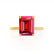 PARIS - Emerald Ruby & Diamond 18k Yellow Gold Petite Hidden Halo