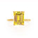 PARIS - Emerald Yellow Sapphire & Diamond 18k Yellow Gold Petite Hidden Halo