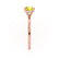 PARIS - Cushion Yellow Sapphire & Diamond 18k Rose Gold Petite Hidden Halo