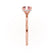PARIS - Cushion Champagne Sapphire & Diamond 18k Rose Gold Petite Hidden Halo