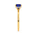 PARIS - Cushion Blue Sapphire & Diamond 18k Yellow Gold Petite Hidden Halo