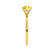 PARIS - Cushion Yellow Sapphire & Diamond 18k Yellow Gold Petite Hidden Halo