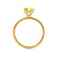PARIS - Cushion Yellow Sapphire & Diamond 18k Yellow Gold Petite Hidden Halo