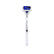 PARIS - Cushion Blue Sapphire & Diamond 950 Platinum Petite Hidden Halo