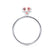 PARIS - Cushion Champagne Sapphire & Diamond 950 Platinum Petite Hidden Halo