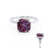 PARIS - Cushion Alexandrite & Diamond 950 Platinum Petite Hidden Halo