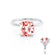 PARIS - Cushion Champagne Sapphire & Diamond 950 Platinum Petite Hidden Halo