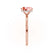 PARIS - Elongated Cushion Champagne Sapphire & Diamond 18k Rose Gold Petite Hidden Halo