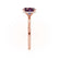 PARIS - Elongated Cushion Alexandrite & Diamond 18k Rose Gold Petite Hidden Halo