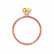 PARIS - Elongated Cushion Yellow Sapphire & Diamond 18k Rose Gold Petite Hidden Halo