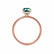 PARIS - Elongated Cushion Emerald & Diamond 18k Rose Gold Petite Hidden Halo