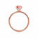 PARIS - Elongated Cushion Champagne Sapphire & Diamond 18k Rose Gold Petite Hidden Halo