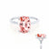 PARIS - Elongated Cushion Champagne Sapphire & Diamond 18k White Gold Petite Hidden Halo