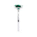 PARIS - Elongated Cushion Emerald & Diamond 950 Platinum Petite Hidden Halo
