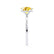 PARIS - Elongated Cushion Yellow Sapphire & Diamond 950 Platinum Petite Hidden Halo