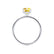 PARIS - Elongated Cushion Yellow Sapphire & Diamond 950 Platinum Petite Hidden Halo