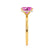 PARIS - Elongated Cushion Pink Sapphire & Diamond 18k Yellow Gold Petite Hidden Halo