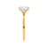 PARIS - Elongated Cushion Natural Diamond 18k Yellow Gold Hidden Halo Engagement Ring Lily Arkwright