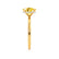PARIS - Elongated Cushion Yellow Sapphire & Diamond 18k Yellow Gold Petite Hidden Halo