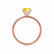 PARIS - Oval Yellow Sapphire & Diamond 18k Rose Gold Petite Hidden Halo