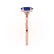 PARIS - Oval Blue Sapphire & Diamond 18k Rose Gold Petite Hidden Halo