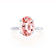 PARIS - Oval Champagne Sapphire & Diamond 950 Platinum Petite Hidden Halo