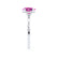 PARIS - Oval Pink Sapphire & Diamond 950 Platinum Petite Hidden Halo