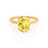 PARIS - Oval Yellow Sapphire & Diamond 18k Yellow Gold Petite Hidden Halo