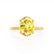 PARIS - Oval Yellow Sapphire & Diamond 18k Yellow Gold Petite Hidden Halo