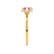 PARIS - Oval Champagne Sapphire & Diamond 18k Yellow Gold Petite Hidden Halo