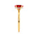 PARIS - Oval Ruby & Diamond 18k Yellow Gold Petite Hidden Halo