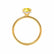 PARIS - Oval Yellow Sapphire & Diamond 18k Yellow Gold Petite Hidden Halo