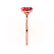 PARIS - Radiant Ruby & Diamond 18k Rose Gold Petite Hidden Halo