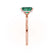 PARIS - Radiant Emerald & Diamond 18k Rose Gold Petite Hidden Halo