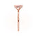 PARIS - Radiant Champagne Sapphire & Diamond 18k Rose Gold Petite Hidden Halo