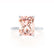 PARIS - Radiant Champagne Sapphire & Diamond 950 Platinum Petite Hidden Halo