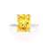 PARIS - Radiant Yellow Sapphire & Diamond 950 Platinum Petite Hidden Halo