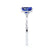 PARIS - Radiant Blue Sapphire & Diamond 18k White Gold Petite Hidden Halo