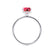 PARIS - Radiant Ruby & Diamond 950 Platinum Petite Hidden Halo