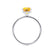 PARIS - Radiant Yellow Sapphire & Diamond 950 Platinum Petite Hidden Halo