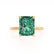 PARIS - Radiant Emerald & Diamond 18k Yellow Gold Petite Hidden Halo